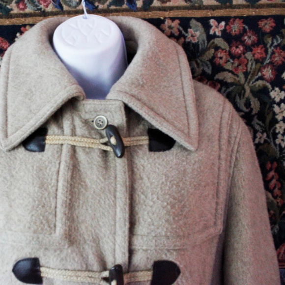 Wool Coat Vintage 70s - West German - Long Toggle - Picture 6 of 8